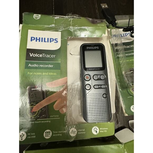 Philips VoiceTracer Audio Recorders Lot of 9 Tested - Picture 2 of 9